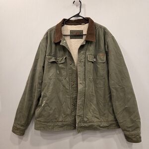 Woolrich Vintage 90s Sherpa Lined Barn Chore Jacket XL